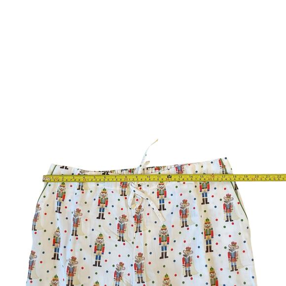 Mahogany Christmas NUTCRACKER Pajama Set 100% Cotton Flannel Women's L New - Picture 9 of 16